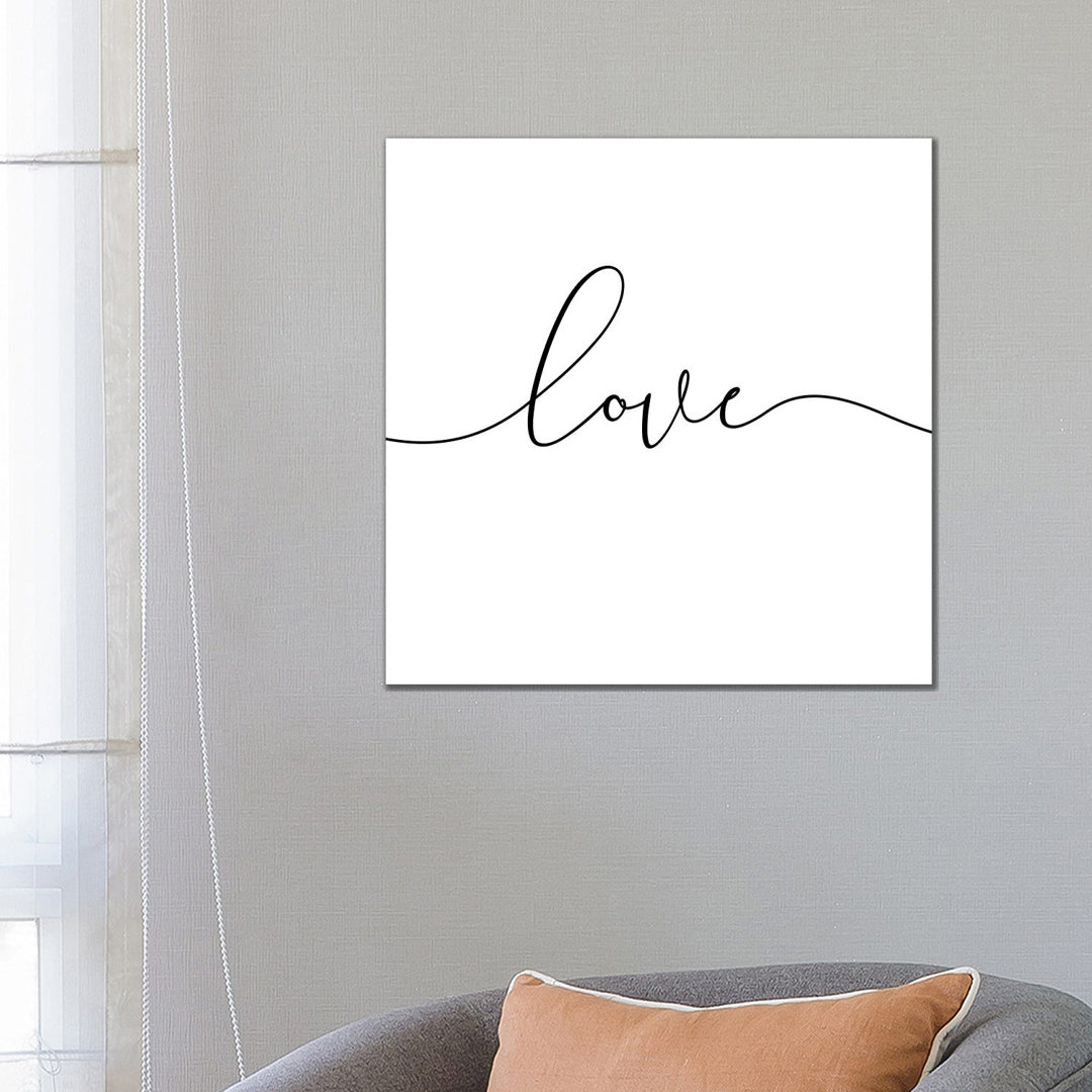 Love - Square by Nouveau Prints - Wrapped Canvas Gallery-Wrapped Canvas Giclée