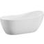 Baignoire de trempage autoportante en acrylique 54 "x 28" avec drain réversible-661403686
