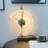 Minimalist LED Clock Lamp with Phone Wireless Charger/Brass Base