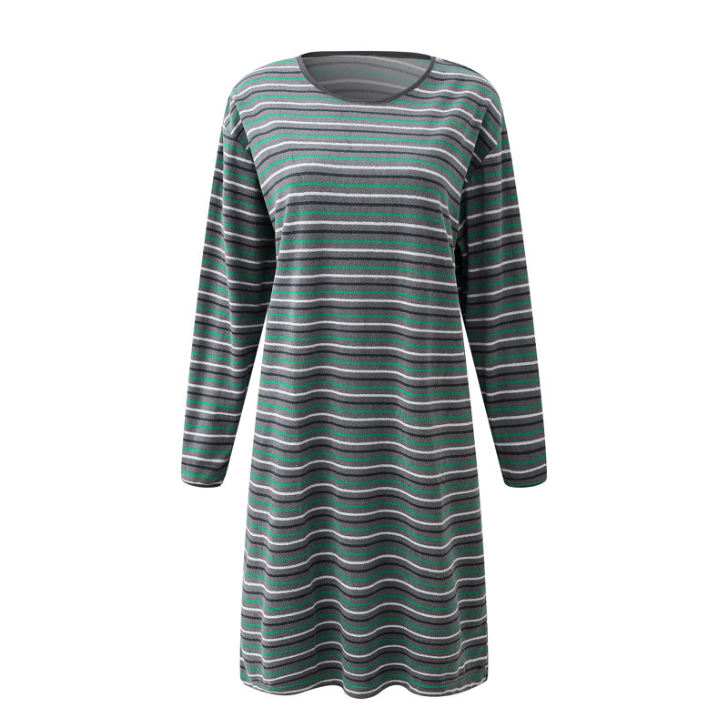 Peignoir mi-mollet, Vert, S