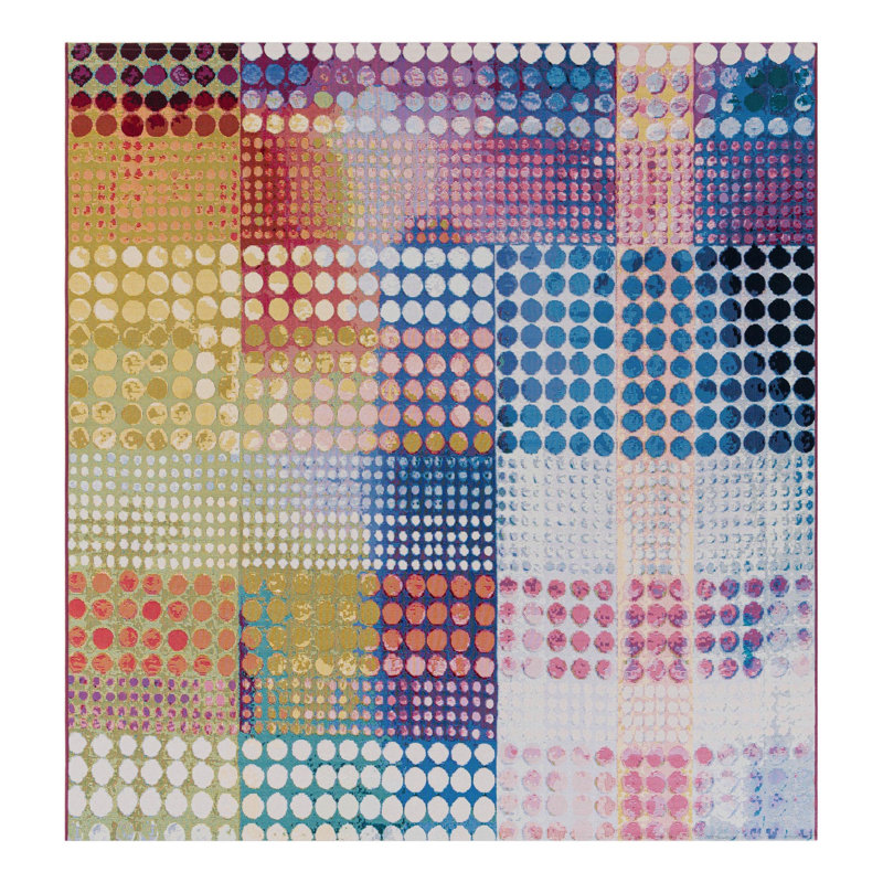 Pulse Hower Indoor/Outdoor Area Rug, Square 8'