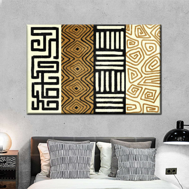 " Abstract African Patterns " by AfroArtistry Studio, 8" H x 12" W x 1" D