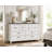 Mikels Rustic Oak Wood 66"W 8‑Drawer Dresser