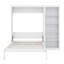 Grand lit escamotable mural avec tablettes multiples - Essentiel pour économiser de l'espace-121085254