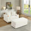 Canapé avec 2 coussins décoratifs et un repose-pieds, canapé confortable et profond pour le salon-506162874