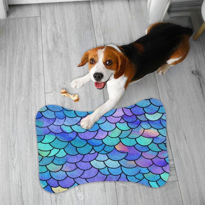 Tapis d'alimentation en os 1 pièce Technicolor Scales, 14"