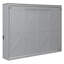 Grand lit escamotable mural et USB, gris-129034581