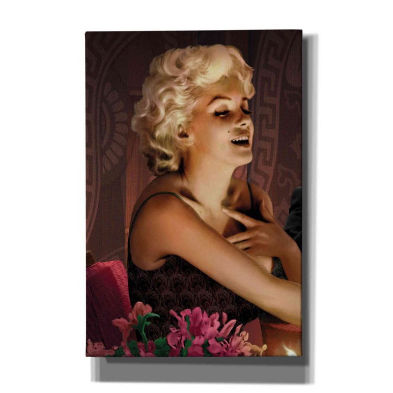 «Marilyn's Touch» par Chris Consani, art mural sur toile, H 18 po x l 12 po x P 0,75 po