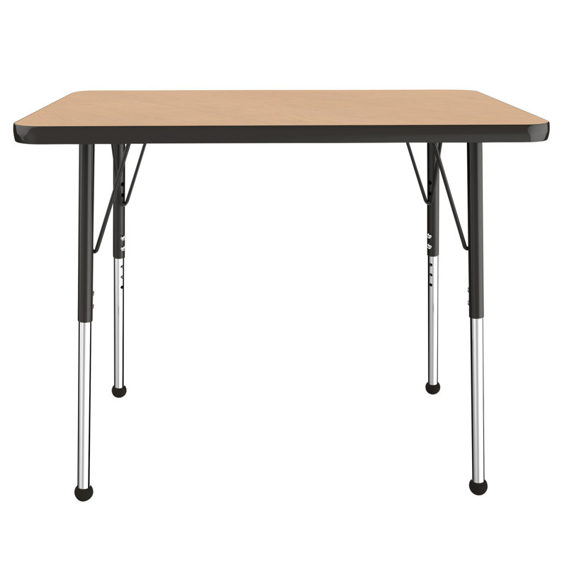 ECR4Kids® 36 "x 24" Table d’activité rectangulaire, Noir