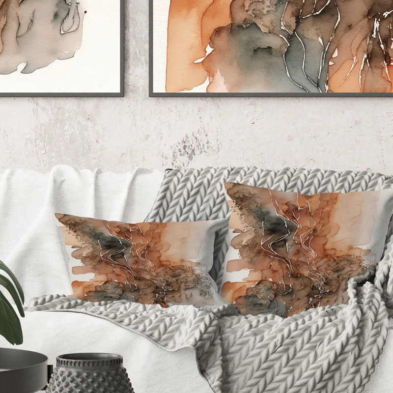 Coussin Wanderings In Canyon Ridge IV - Abstract