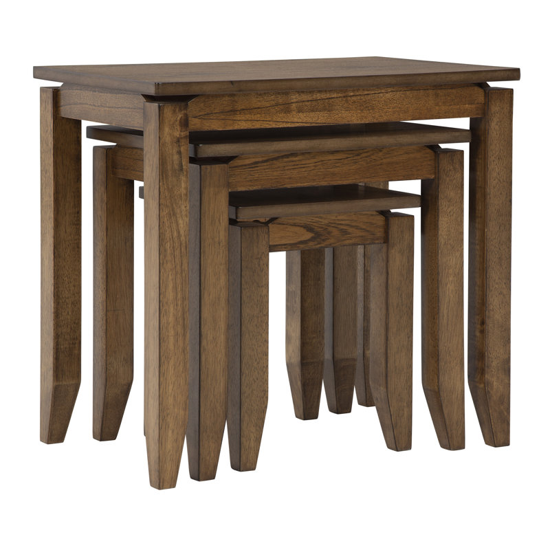 Brentmond Brown Rectangular Wood Accent Table Set