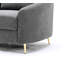 Yuina Grey Linen Loveseat