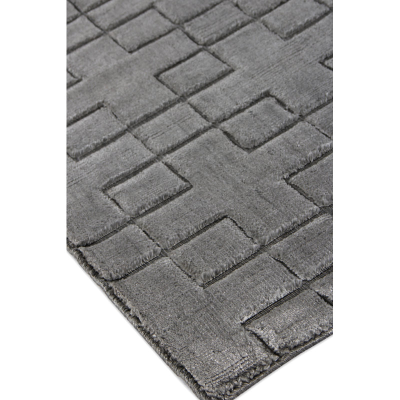 Smooch Hand Woven Geometric Area Rug, Rectangle 6' x 9'