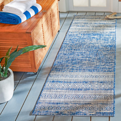 Tapis intérieur / extérieur à rayures Amarien Performance