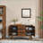 Cabinets, 47.3'' Mid Century Modern Sideboard with 2 Doors 3 Drawers, Walnut Brown Storage Buffet | MDF | Kitchen
