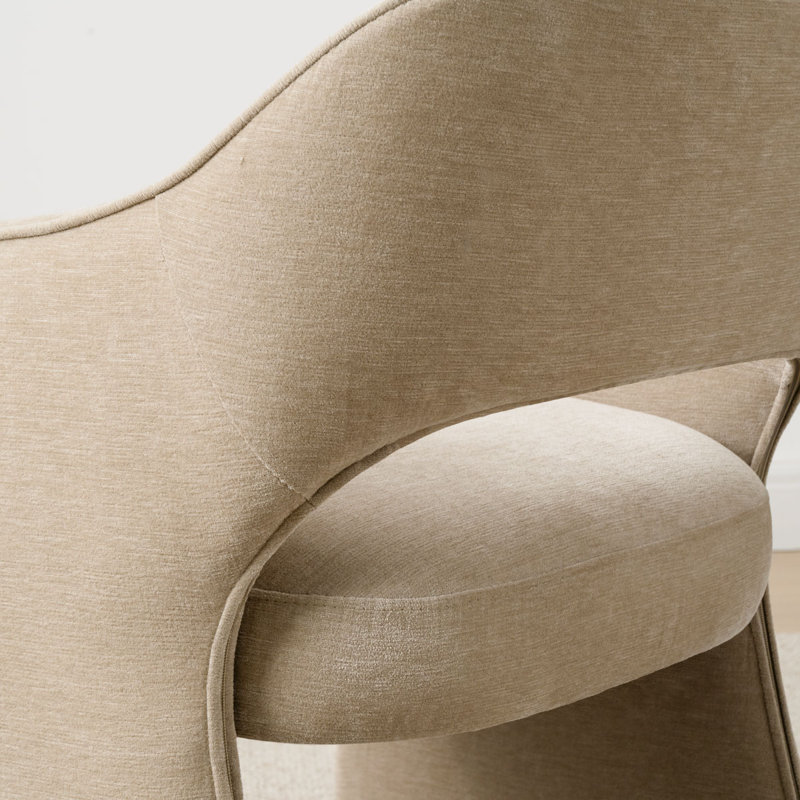 Chaise rembourrée 19 po en chenille, Gruau