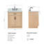 Meuble-lavabo simple en bois massif 30 po avec plateau en marbre de Carrare 1,5 po Tidworth-1028089731-1010499896