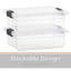 Boîtes de rangement transparentes avec couvercles Superio-62229965