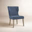  Chaise de salle à manger rembourrée avec pieds en bois massif H 19,69 po Willow Bontrager-117798836