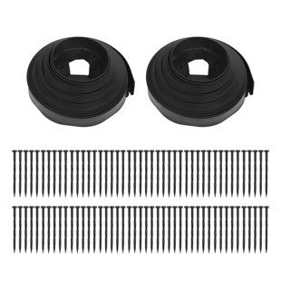 Garden Edging Border, 100 Ft 2 Inch Tall Garden Edging Kit With 90Pcs Spikes, Plastic Edging For Landscaping