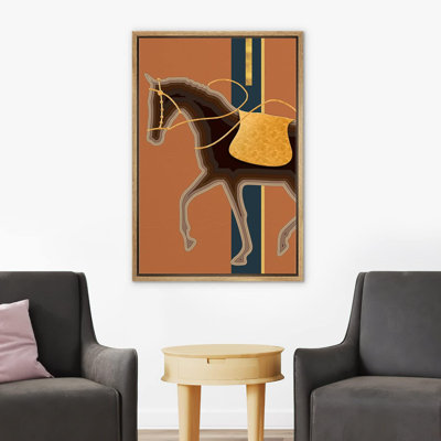 "IDÉE4WALL", impression sur toile encadrée, décoration murale de style BCBG, Mid-Century