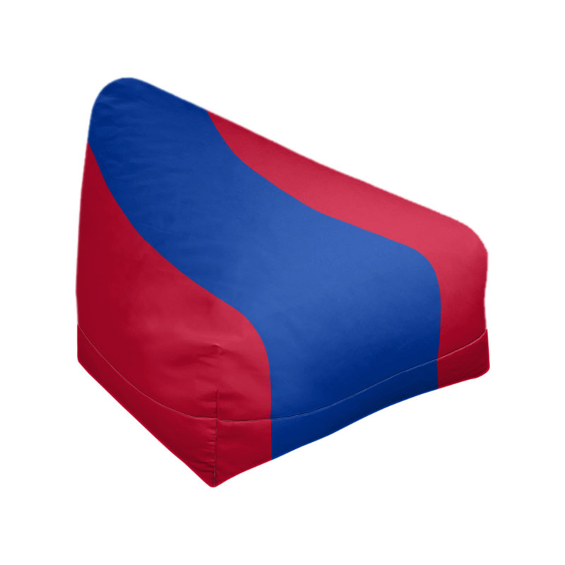 Sac de pois classique, H 42 po x l 38 po x P 31 po, Rouge vif / bleu Chelsea