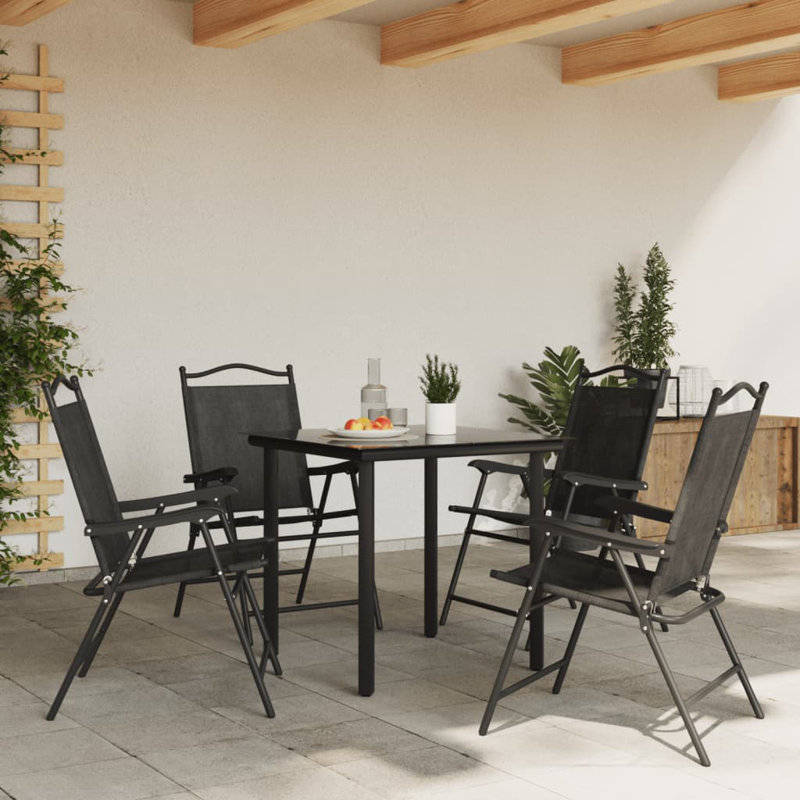 Sling Garden Chair With Cushion Folding Chair Set