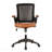 Brown Mid-Back Mesh Task Office Chair, With Height Adjustable Arms-402322157-402322159