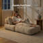 Canapé-lit convertible 35 po Bonless, fauteuil d'appoint en velours côtelé et canapé-lit en mousse haute densité pour petits espaces-1097214626