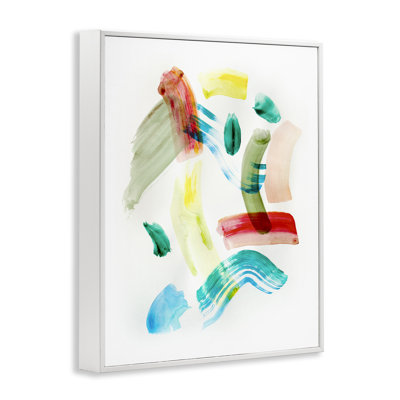 Giclée encadrée moderne, coups de pinceau, design par Gemma Bardot