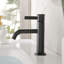 Robinet de salle de bain à poignée simple avec ensemble de bonde Maesson - Noir mat-122356302