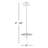 Wrightia Ciana 1 -Bulb 7.5" H Outdoor Pendant-558097044