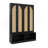 Farmhouse Hall Tree With 4 Rattan Doors, Versatile 4-In-1 Bench With 6 Hooks, Mid-Century Shoe Cabinet With Adjustable Shelf For Living Room, Black, 55.1"W-10035754