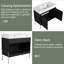 Meuble-lavabo autoportant 36 po avec lavabo en résine, portes à fermeture douce, chêne foncé 36 po-2136711181-2136711169