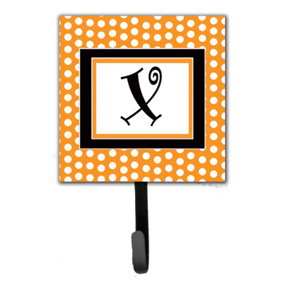 Porte-laisse coussin monogramme et crochet mural