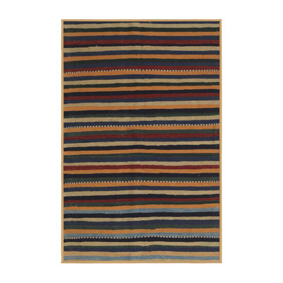 Tapis gris/brun/noir contemporain