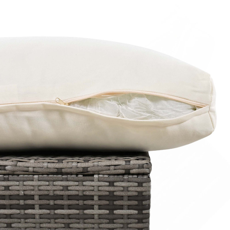 Ensemble de canapé modulaire d'extérieur en forme de U toutes saisons avec coussins ultra-épais de 5,9 pouces pour la cour, le jardin et la piscine