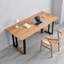 Bureau rectangulaire en bois massif Burlywood-1844756785