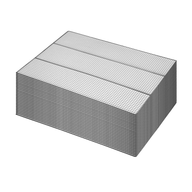 20 plateaux grillagés en acier inoxydable 33,5 po