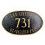Montgomery 3-Line Wall Address Plaque-741591135-741591157