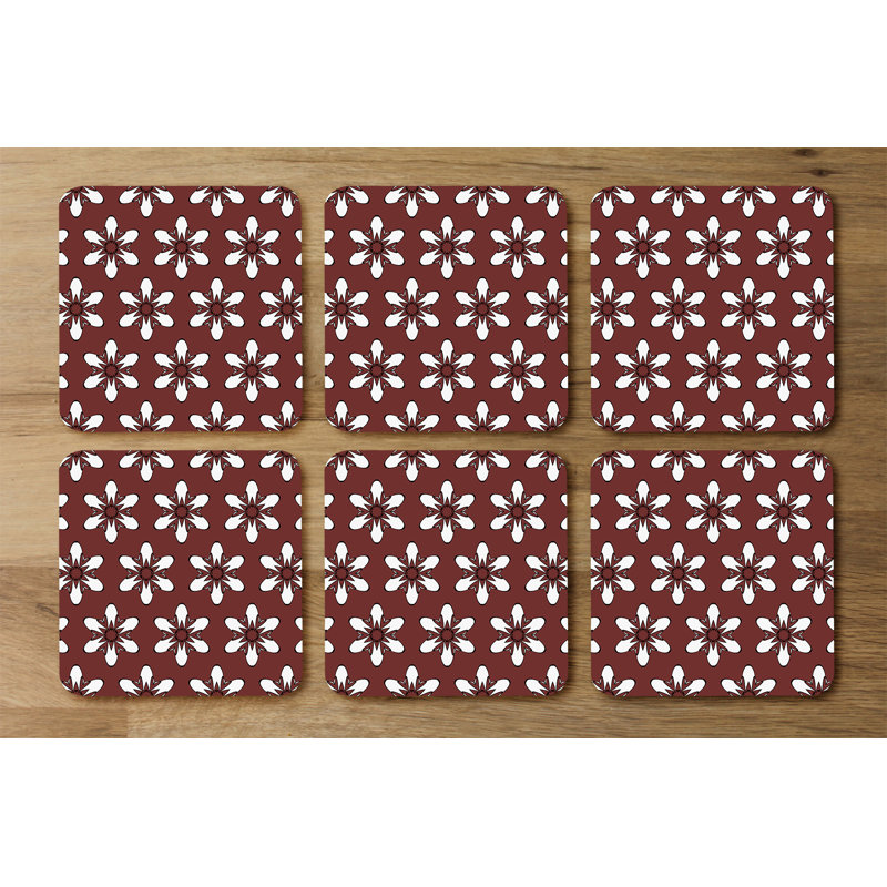 Square 6 Piece Coaster Set
