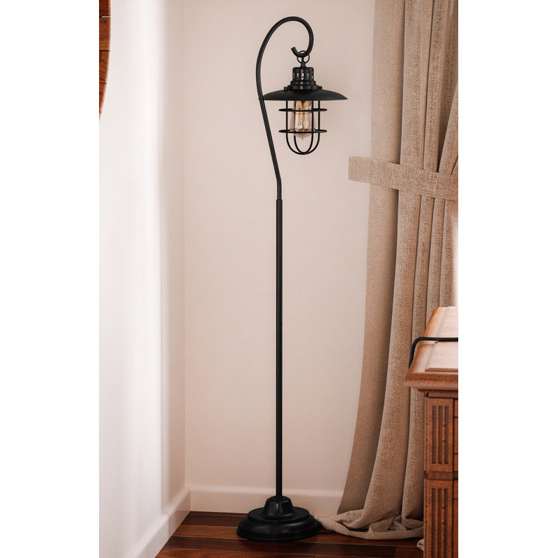 Lampe sur pied arquée de 58 po Bedros, Bronze foncé