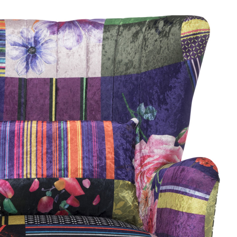 Yair Upholstered Accent Chair, Multicoloured