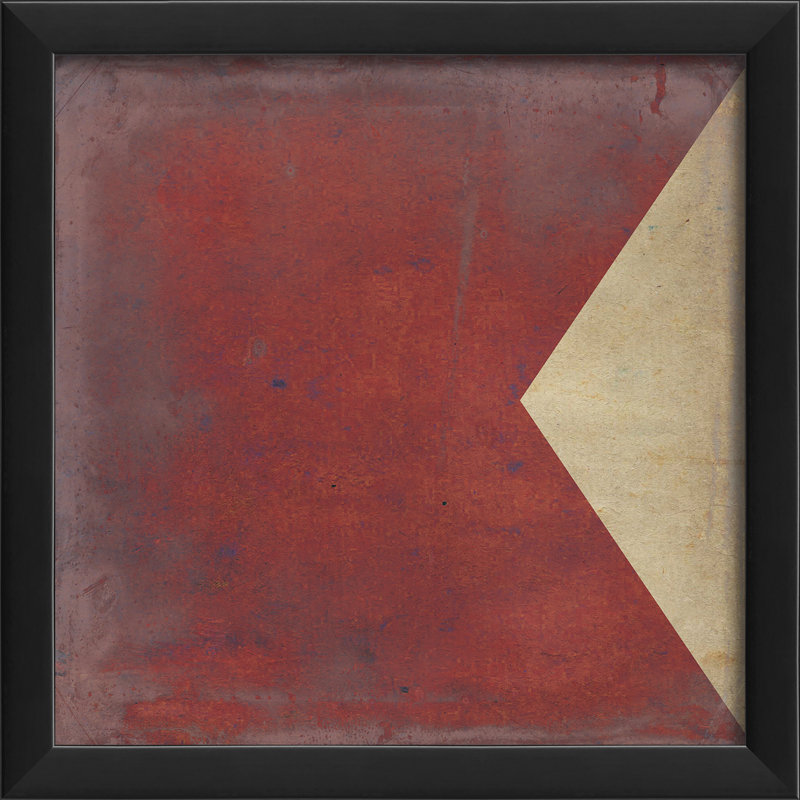 B, impression encadrée Signal Flag