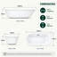 Davos 1550mm x 900mm Soaking Acrylic Bathtub-1055163283