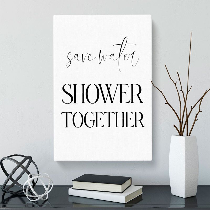 Save Water - Wrapped Canvas Print, 50cm H x 35cm W x 3cm D