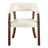 LUMERA Collection Tufted Arm Dining Chair Cream White-106905280-106905285