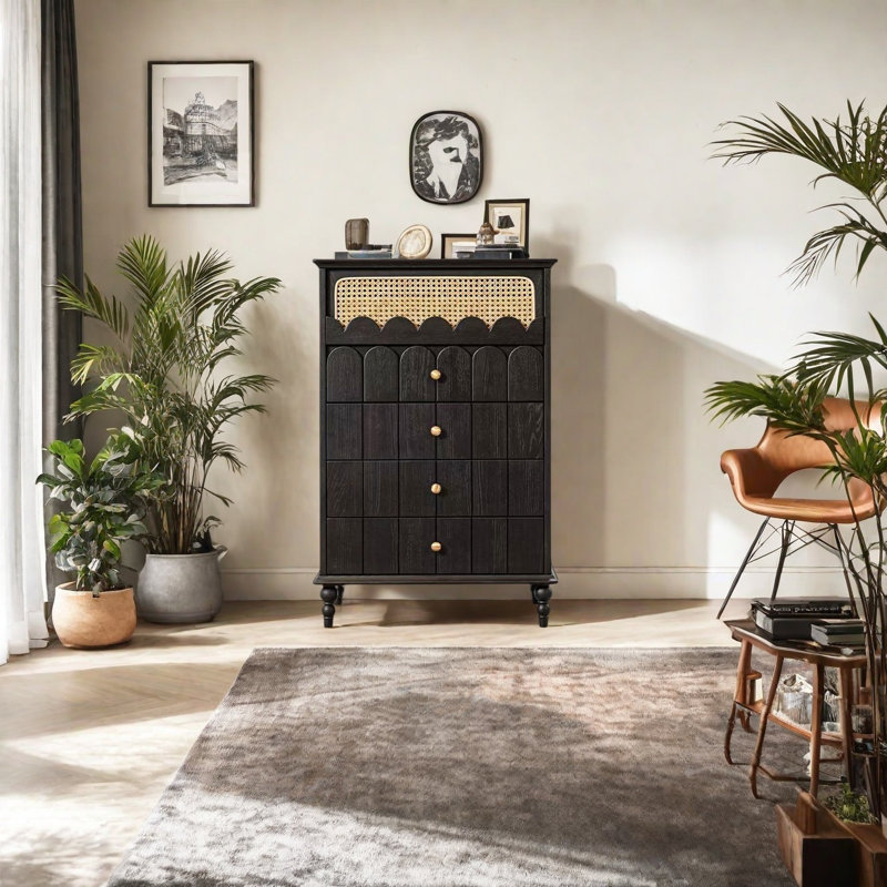 Armoire de rangement à tiroirs, Noir