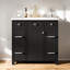 Meuble-lavabo simple 36 po avec comptoir en céramique, assemblage requis-314171512