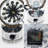 Metal Version Rotating Gear Clock